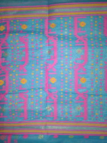 Handloom Sky Blue Saree