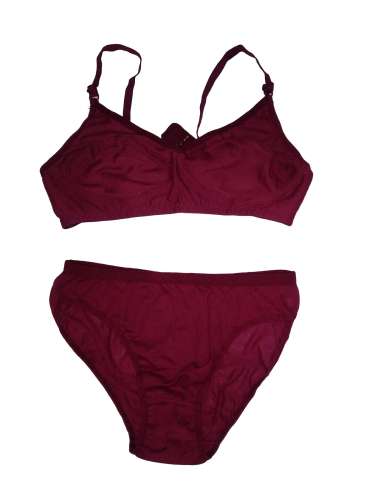Maroon Bra Panty Combo
